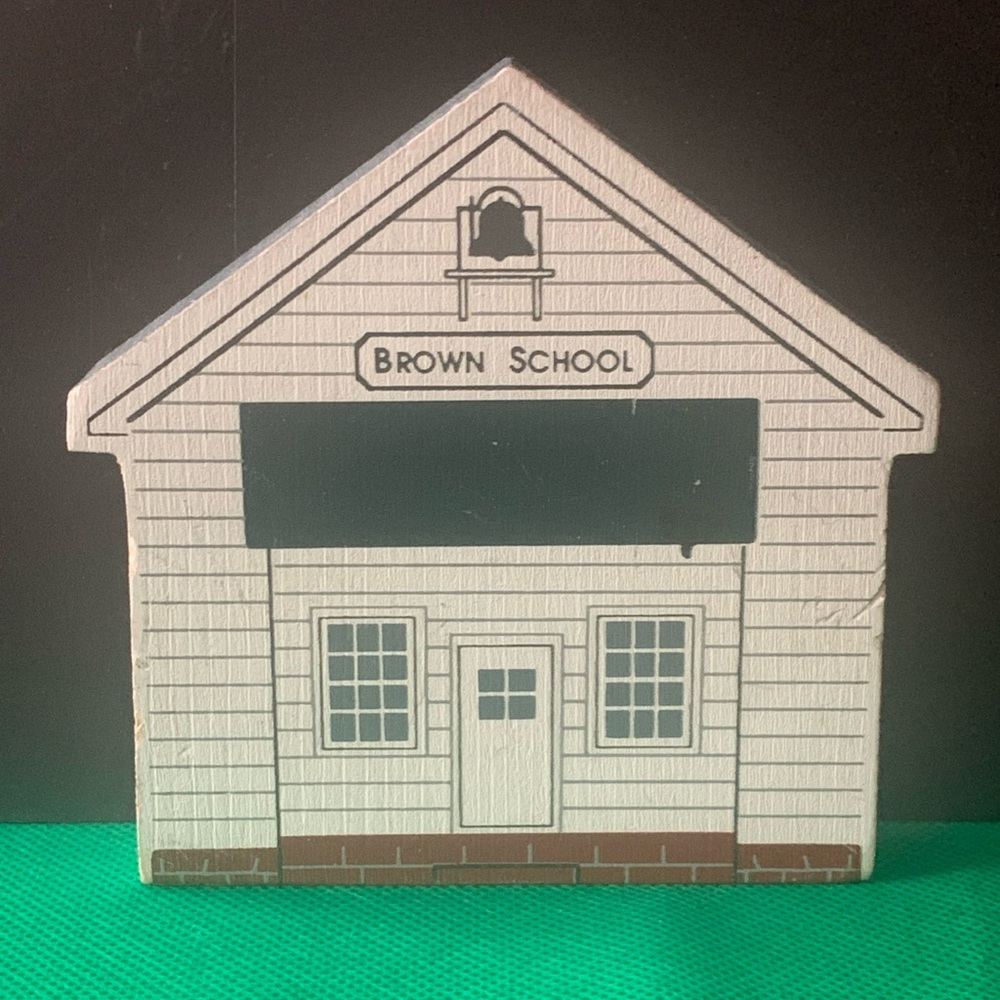 Vintage Cat's Meow Wood 1991 Ohio Amish Series The Brown School